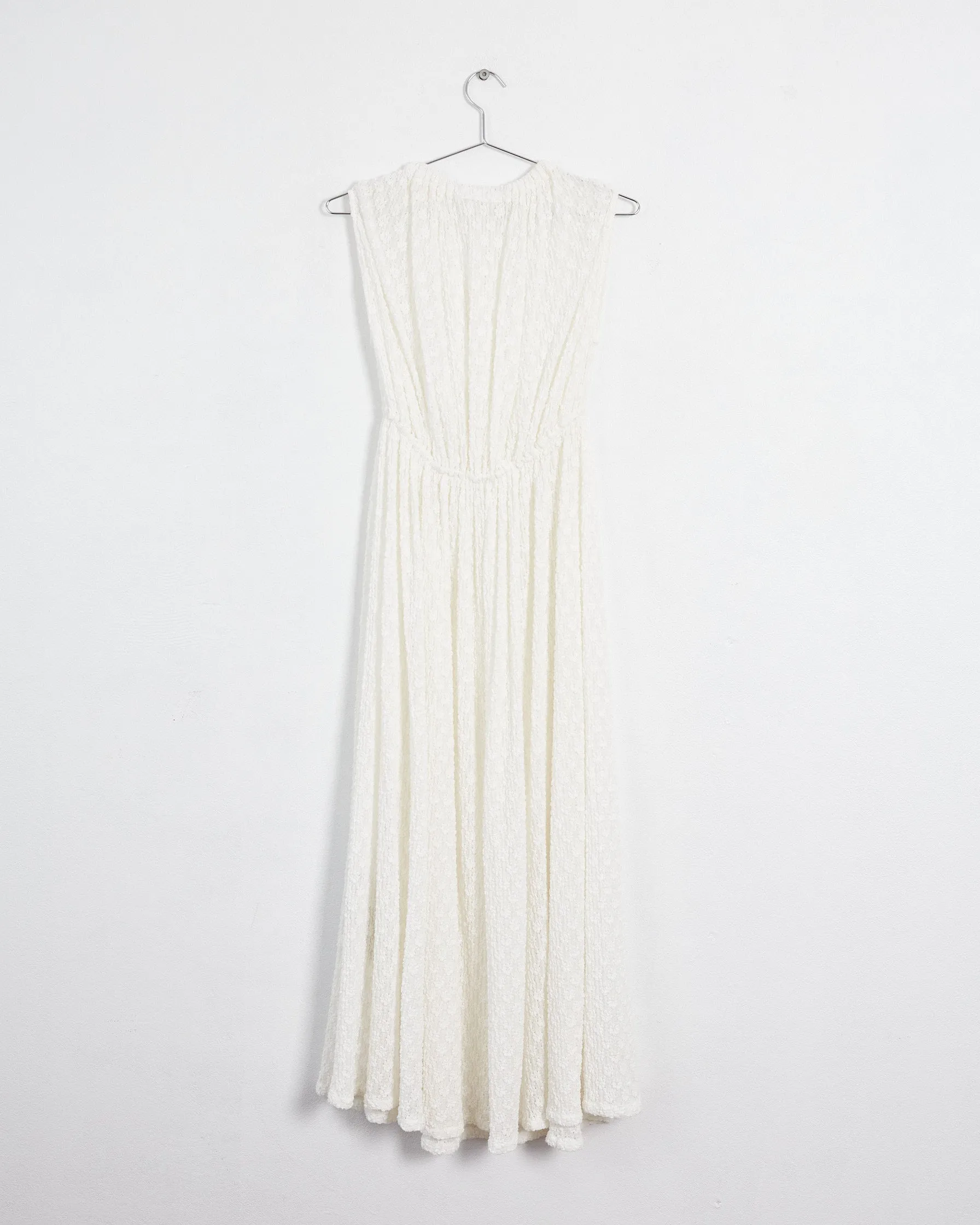 Jil Sander embroidered maxi dress, white, 10