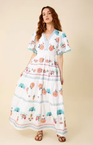 Journey Embroidered Maxi Dress