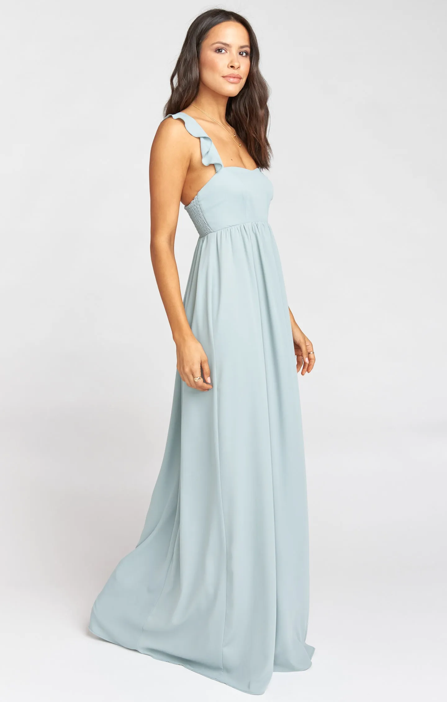 June Maxi Dress ~ Silver Sage Crisp