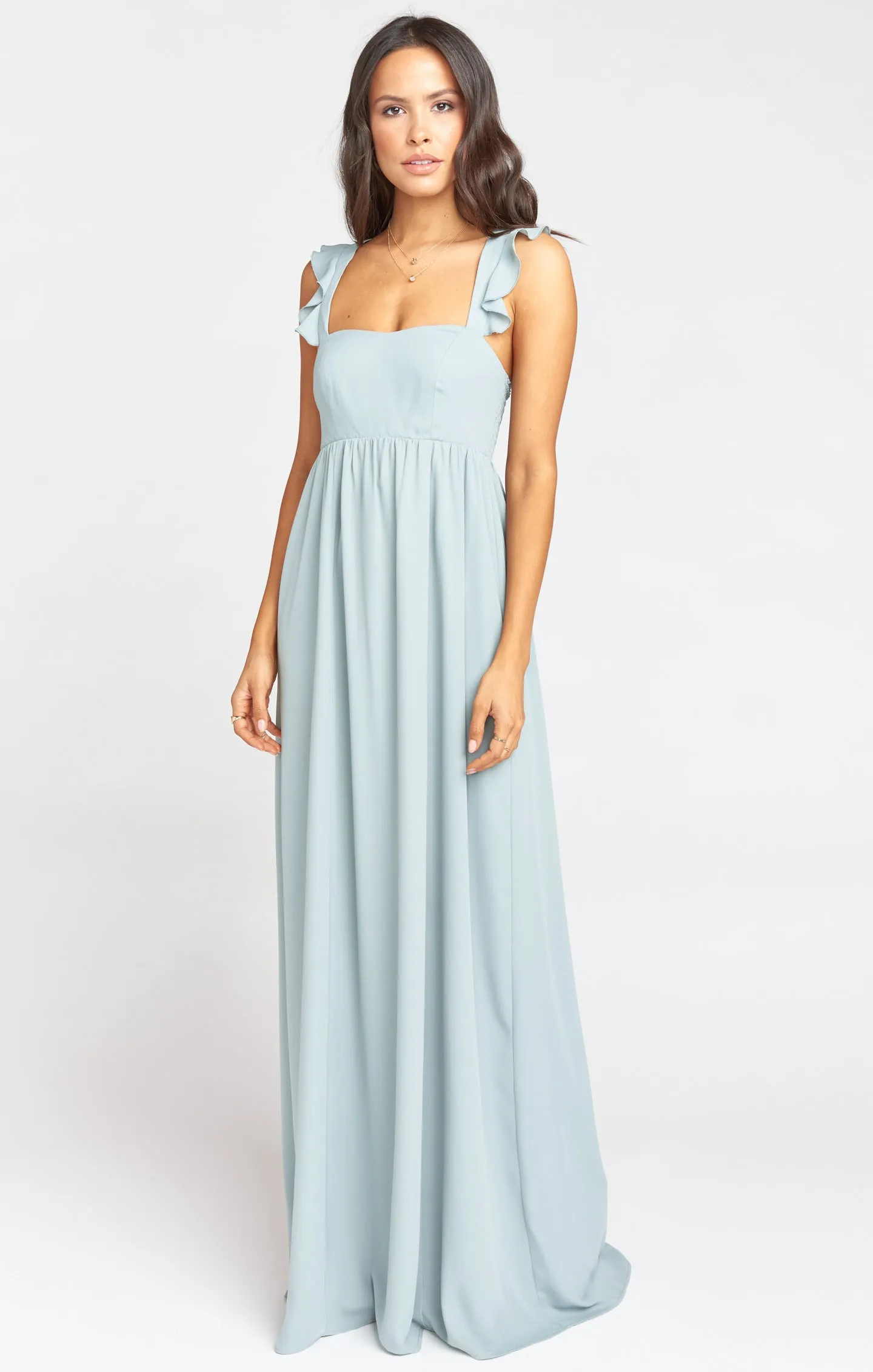 June Maxi Dress ~ Silver Sage Crisp