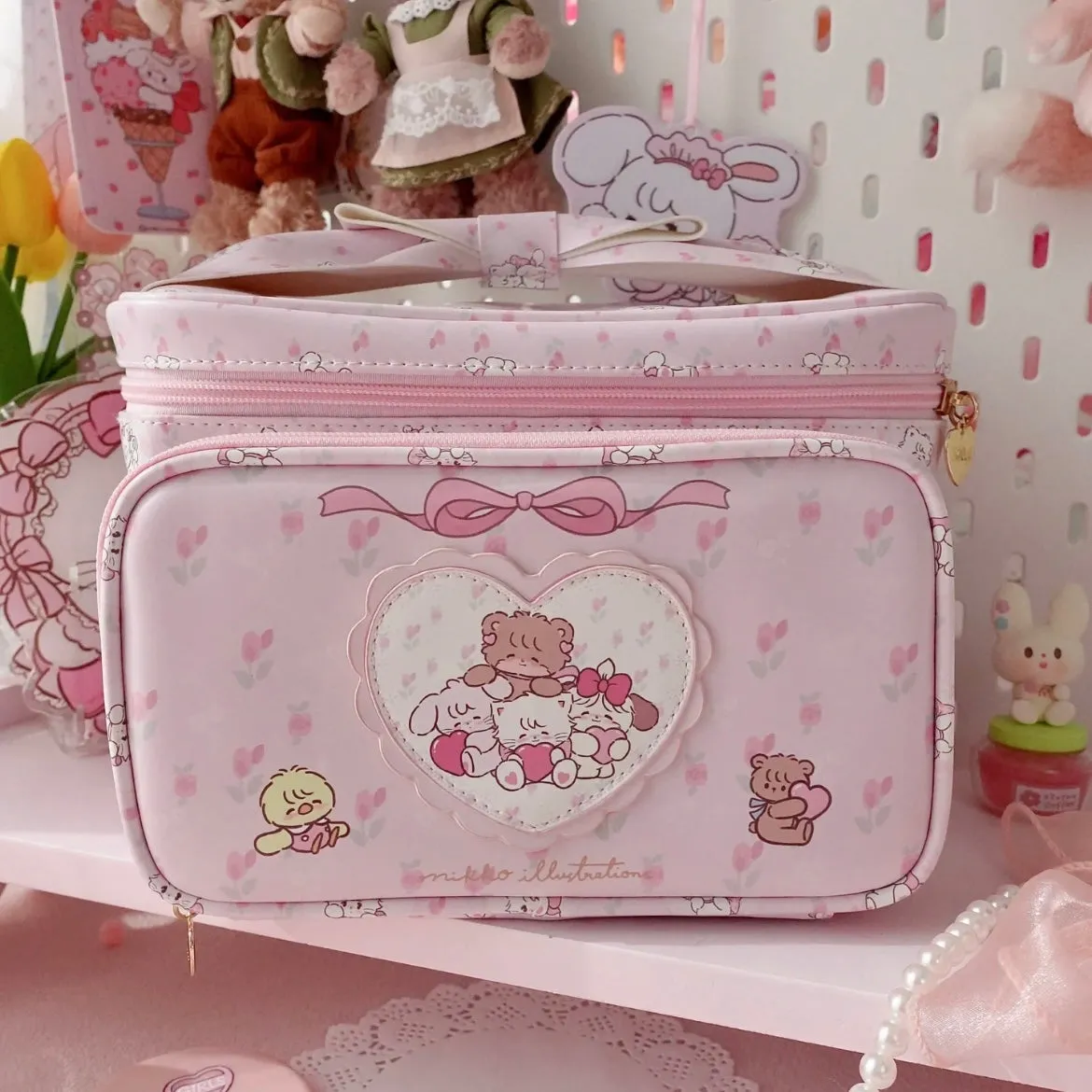 Kawaii Mikko Multi-Layer Makeup Bag