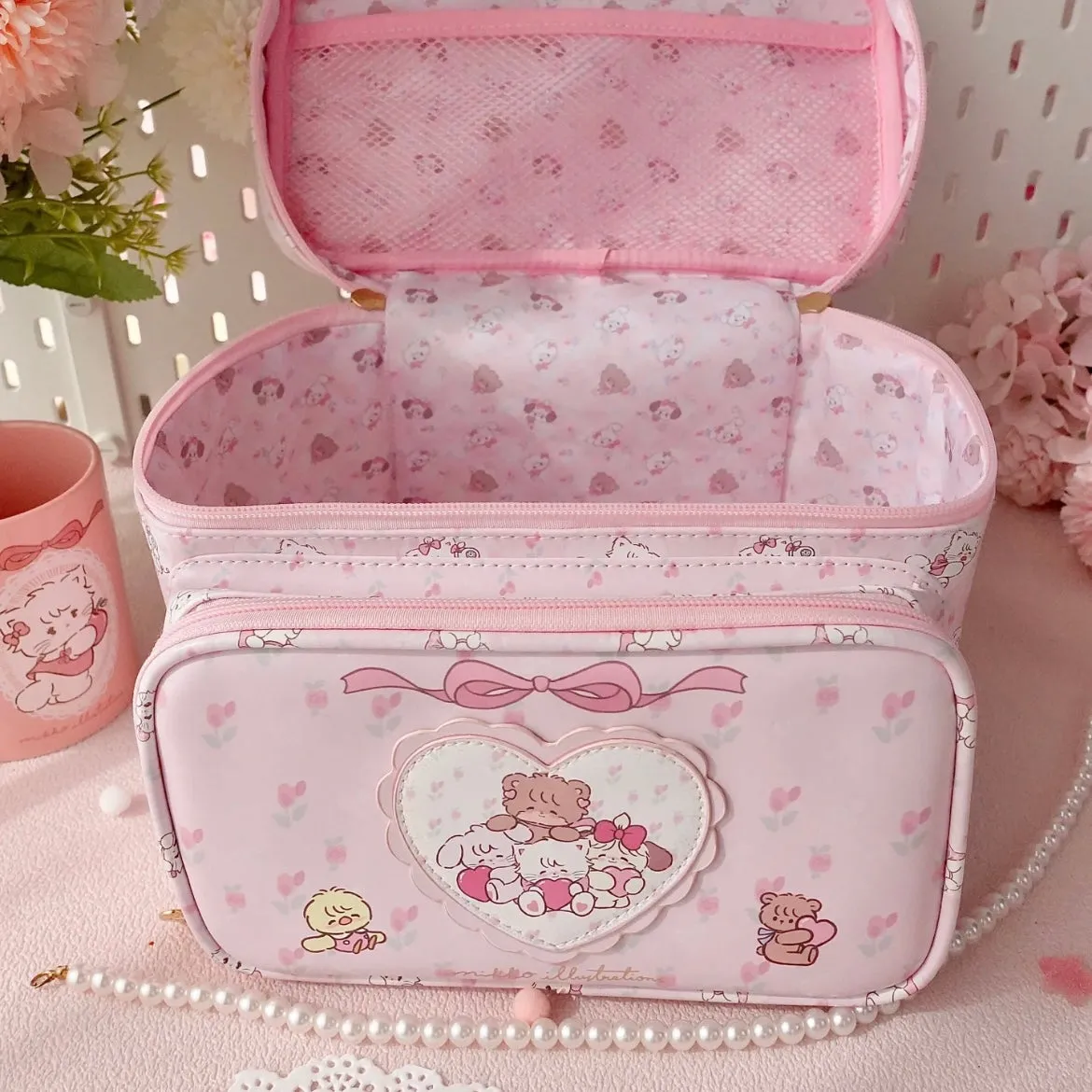 Kawaii Mikko Multi-Layer Makeup Bag