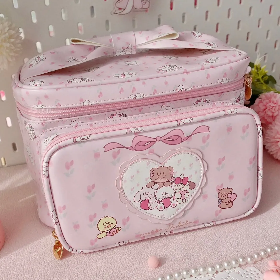 Kawaii Mikko Multi-Layer Makeup Bag