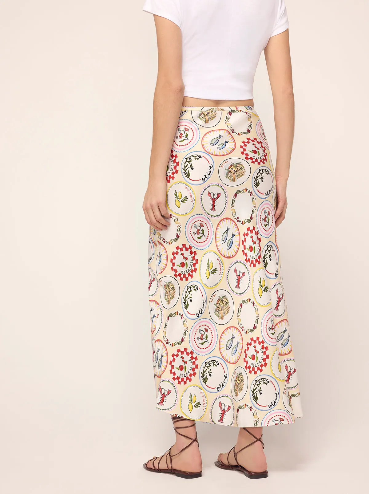 Layla Vintage Plates Skirt