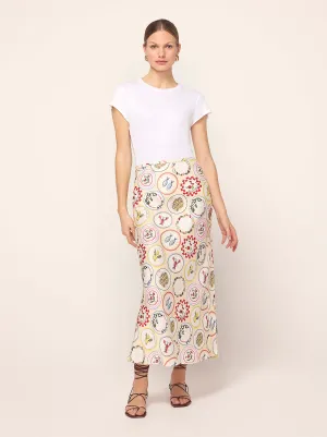 Layla Vintage Plates Skirt