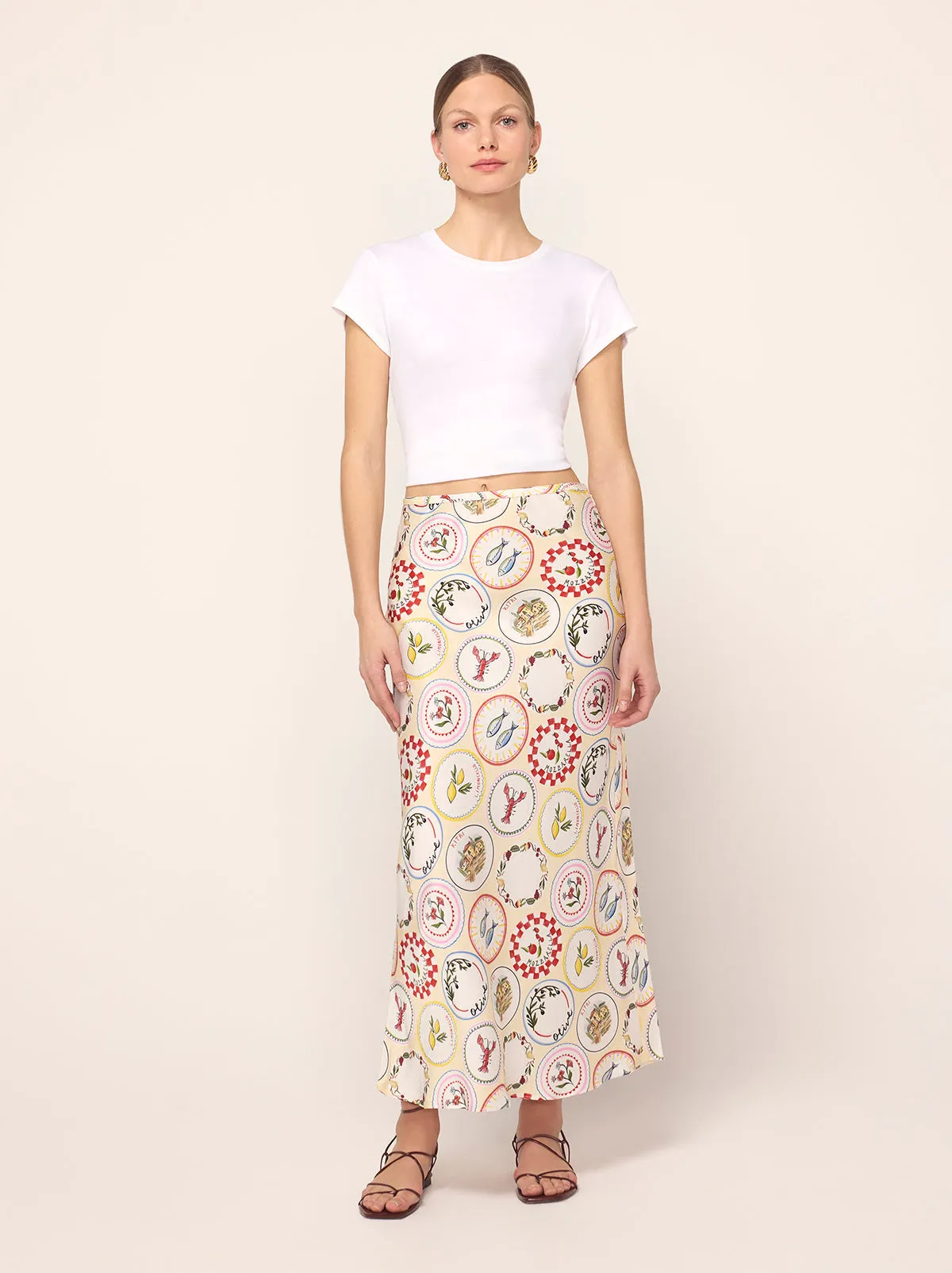 Layla Vintage Plates Skirt