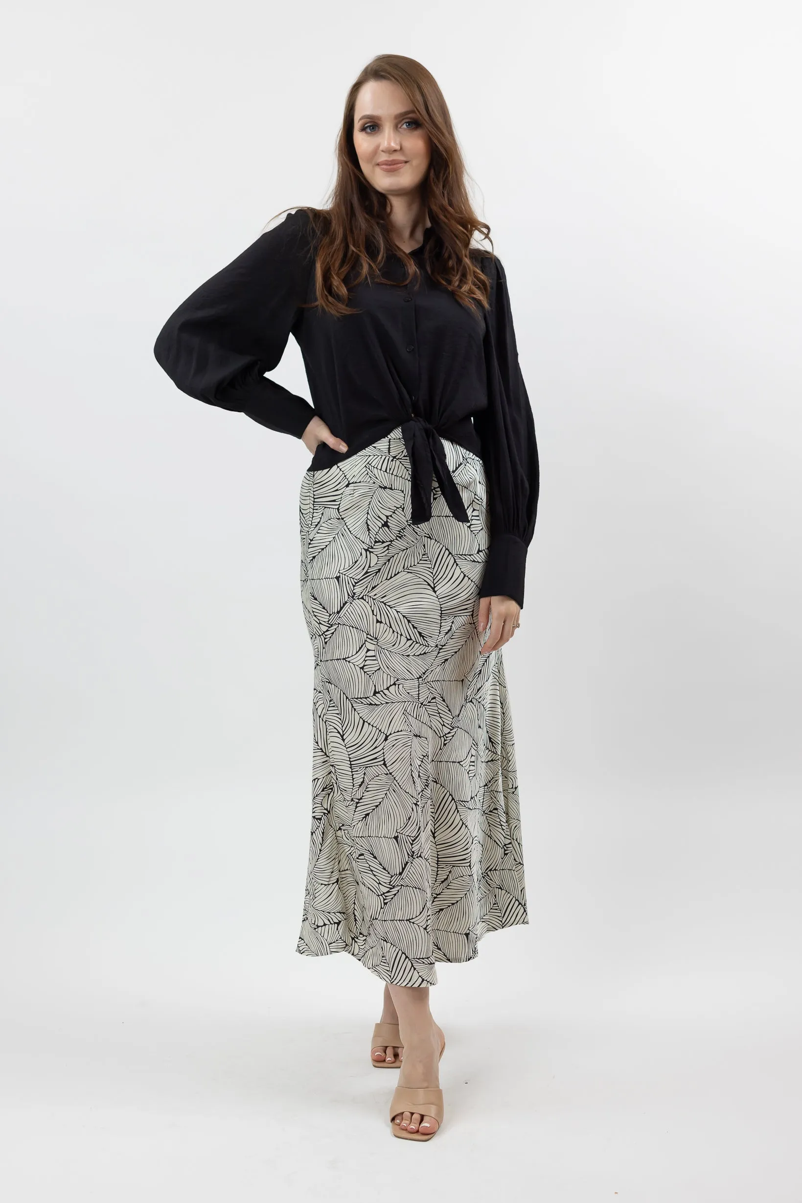 Leafy Maxi Skirt