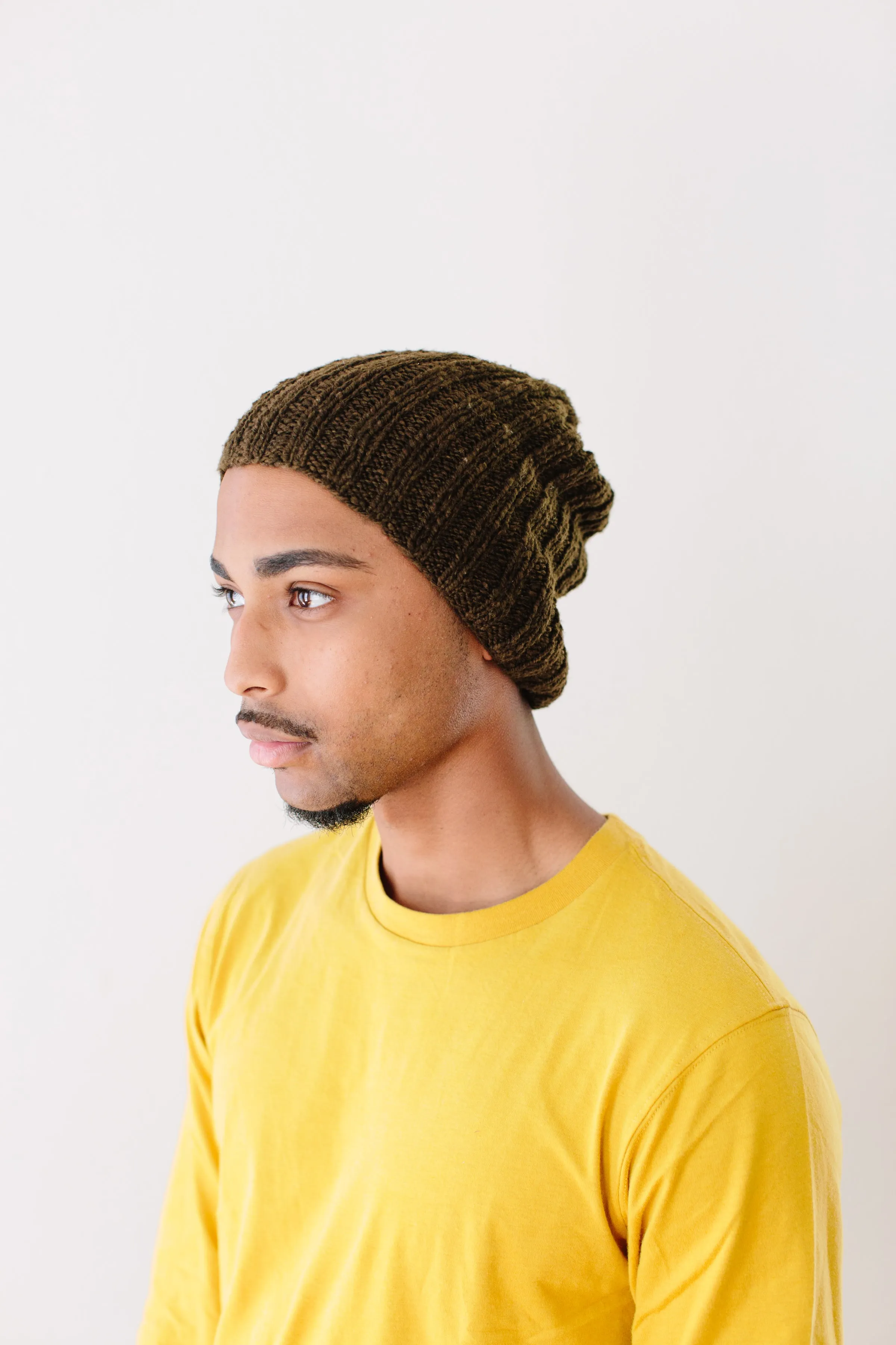 Liberatha Ribbed Beanie in Organic Merino