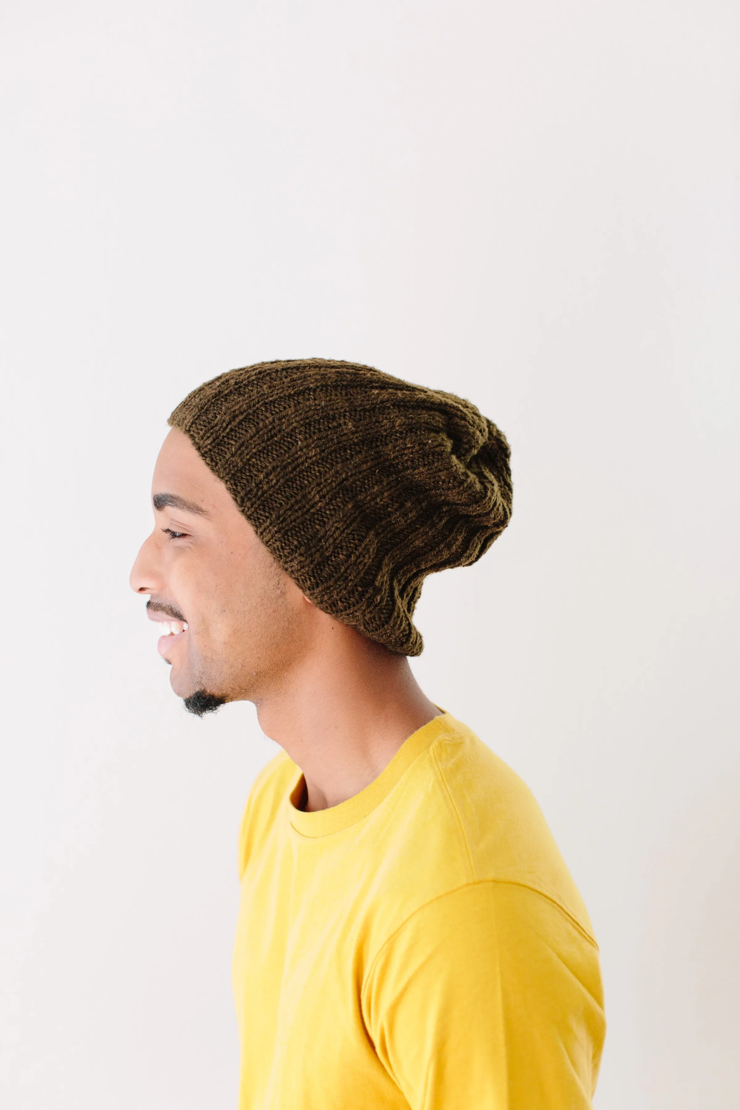 Liberatha Ribbed Beanie in Organic Merino