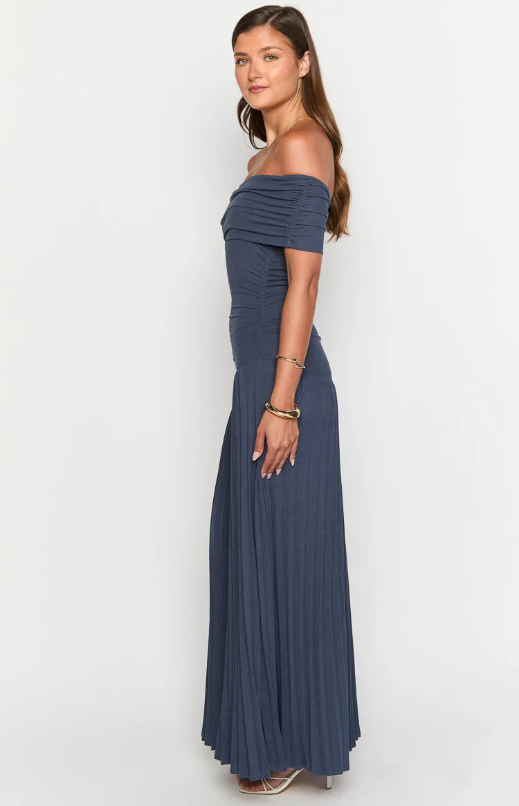 Lioness Field Of Dreams Navy Maxi Dress