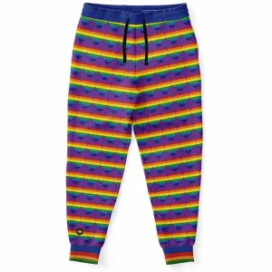 Love is Love in Purple Grape Eco-Poly Unisex Joggers