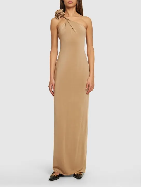 Magda Butrym   Jersey one shoulder long dress 