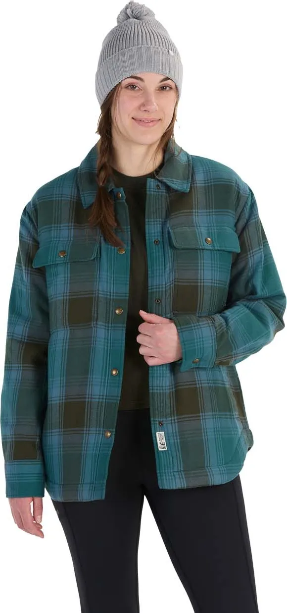 Marmot Women&#x27;s Ridgefield Sherpa Flannel Shirt Jacket  Dark Jungle | Buy Marmot Women&#x27;s Ridgefield Sherpa Flannel Shirt Jacket  Dark Jungle here | Outnorth