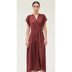 Maura Grade and Gather Midi Dress