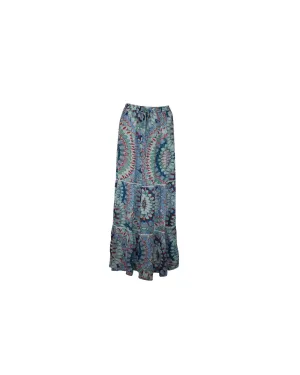 Melissa Odabash Miriam Paradise Maxi Skirt in Multicolor Rayon