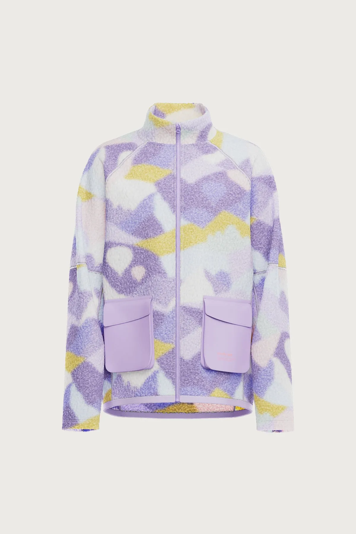 Mosaic Printed Sherpa Jacket