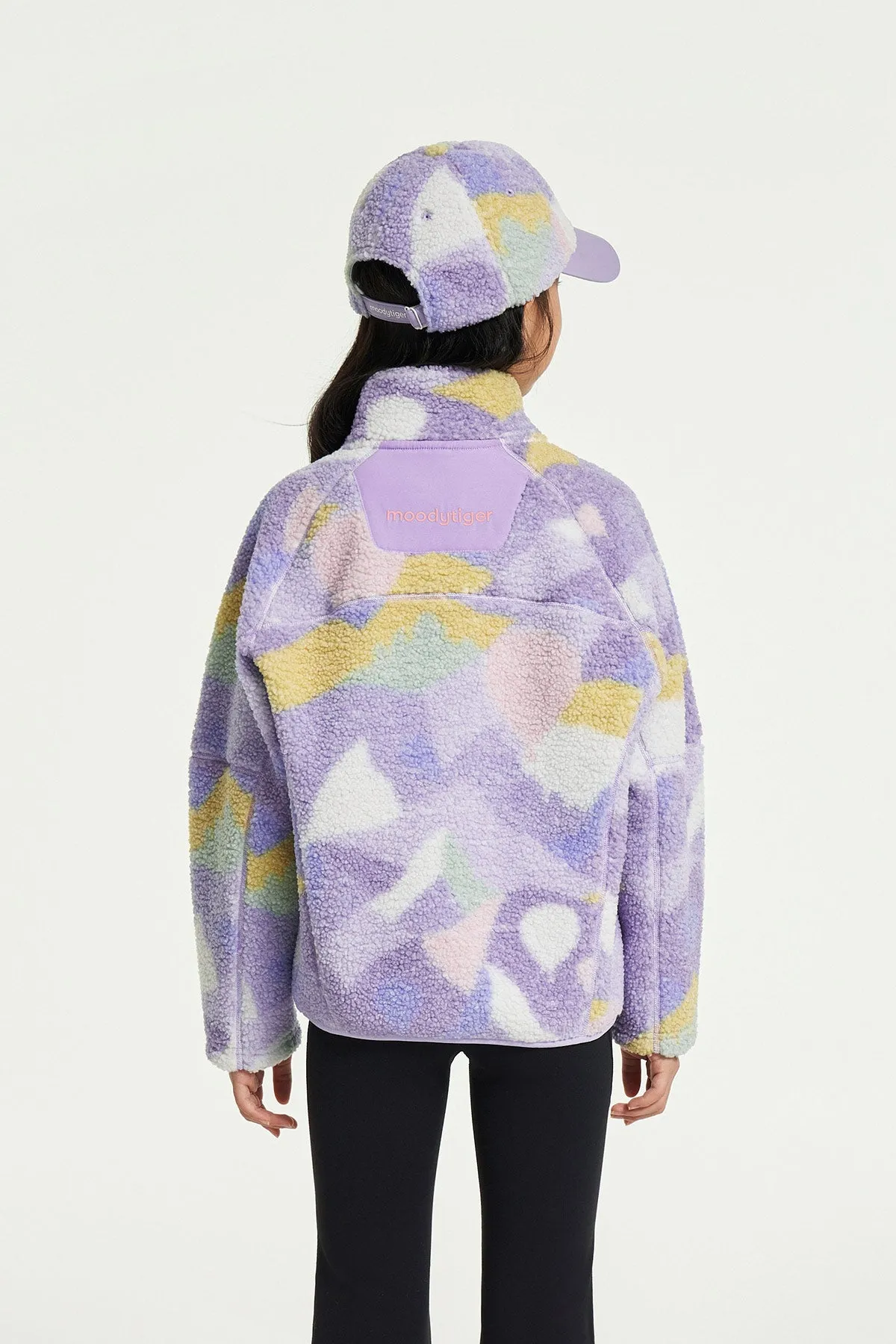 Mosaic Printed Sherpa Jacket