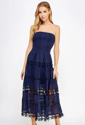 Nadia Maxi Dress-Navy