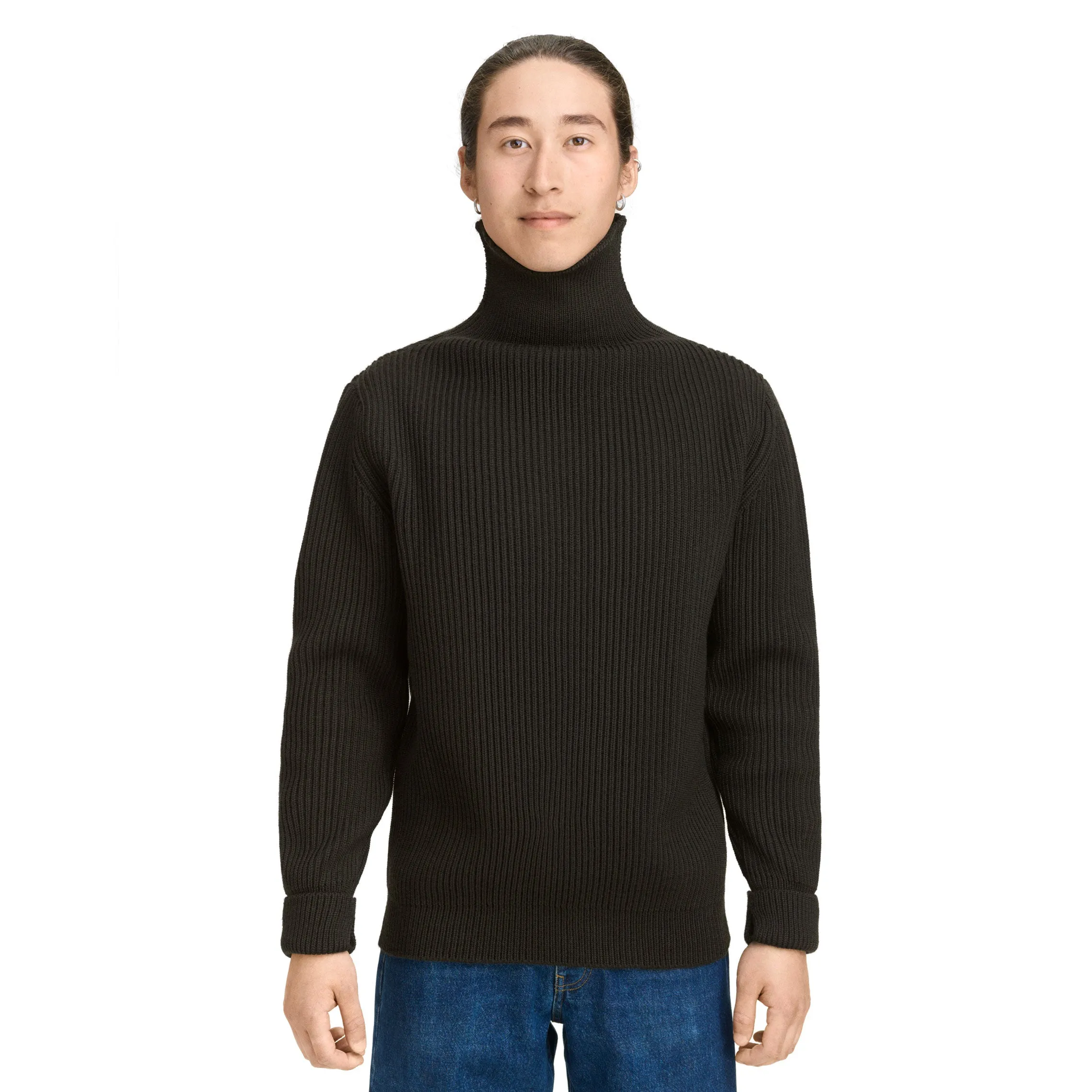 Navy Turtleneck Off-White