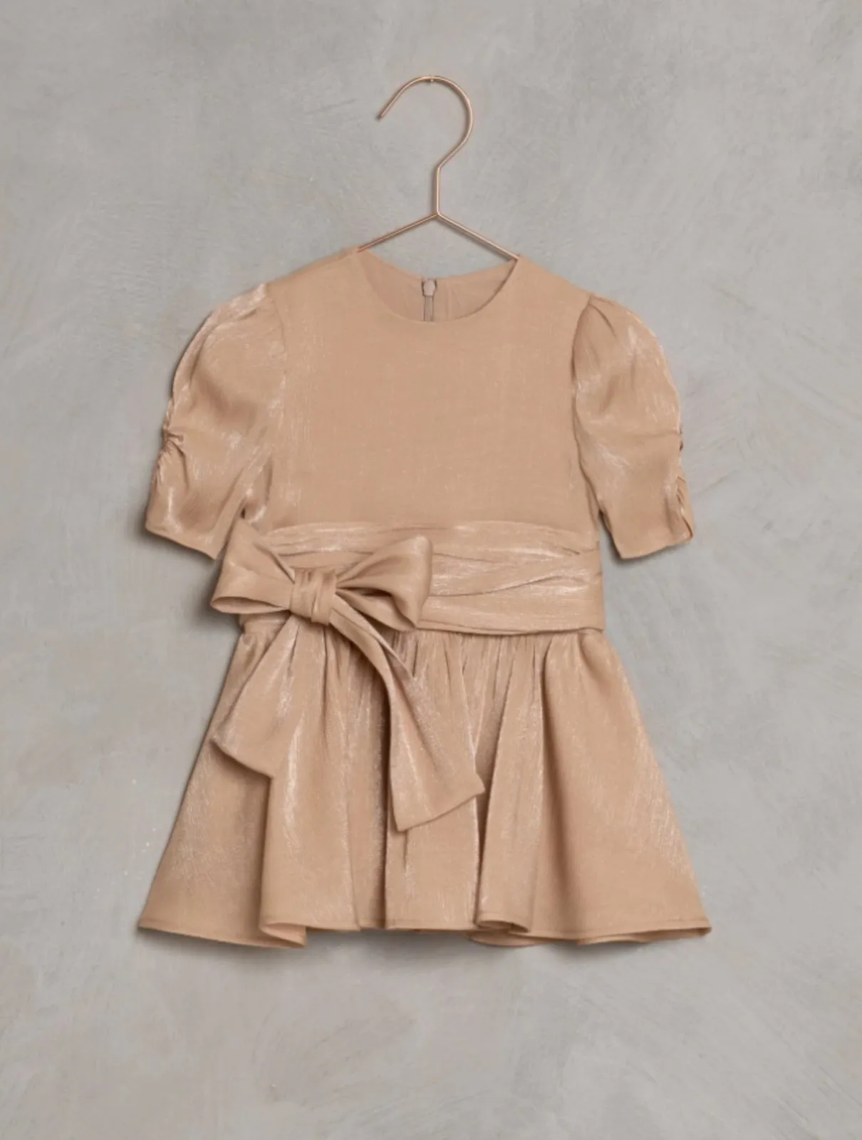 NoraLee Josephine Dress in Metallic Apricot