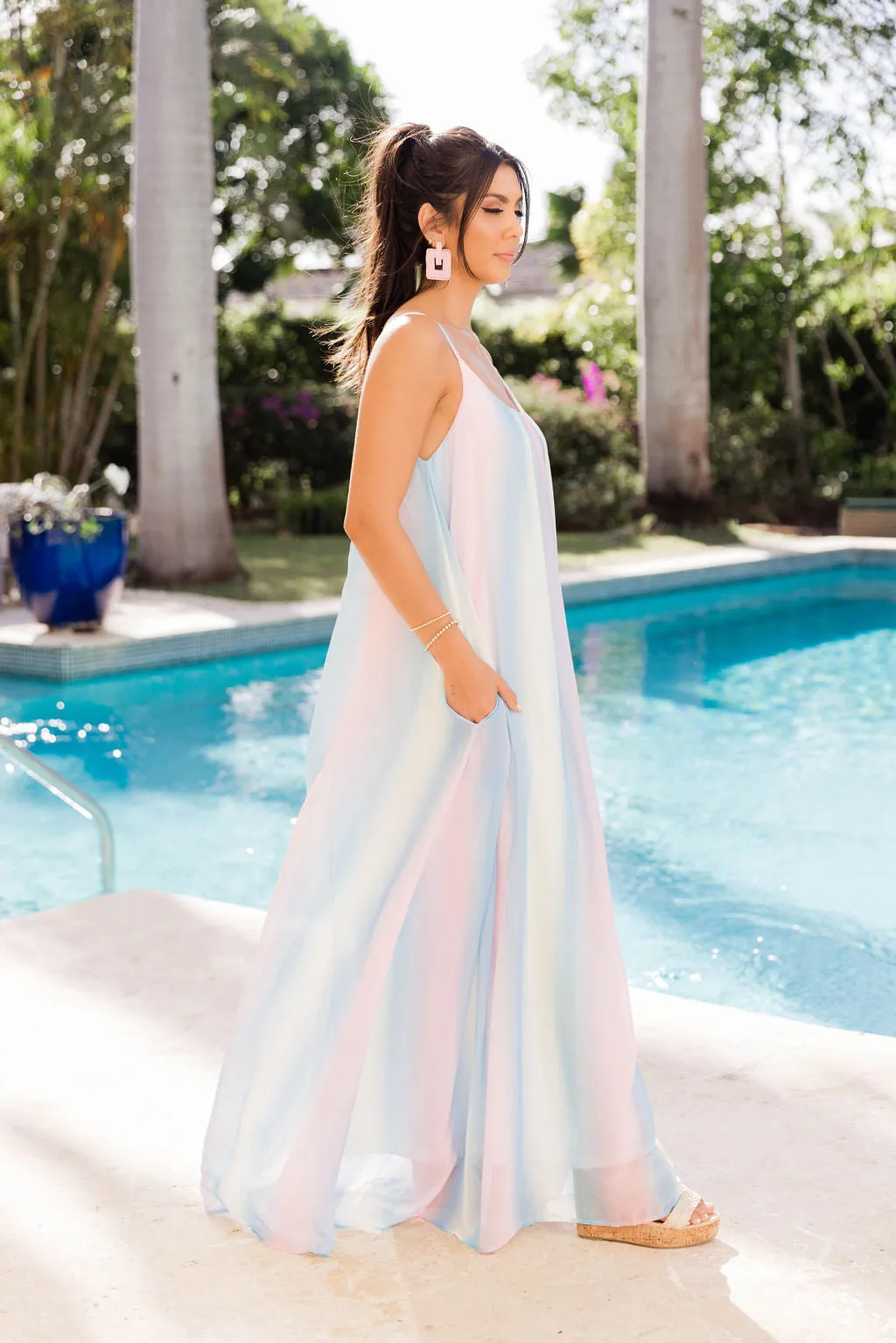 Oceans Of Love Multi Ombre Maxi Dress FINAL SALE