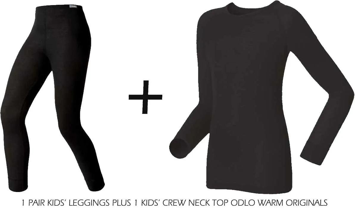 ODLO Youth Active Warm Eco Crew Neck Base Layer COMBO