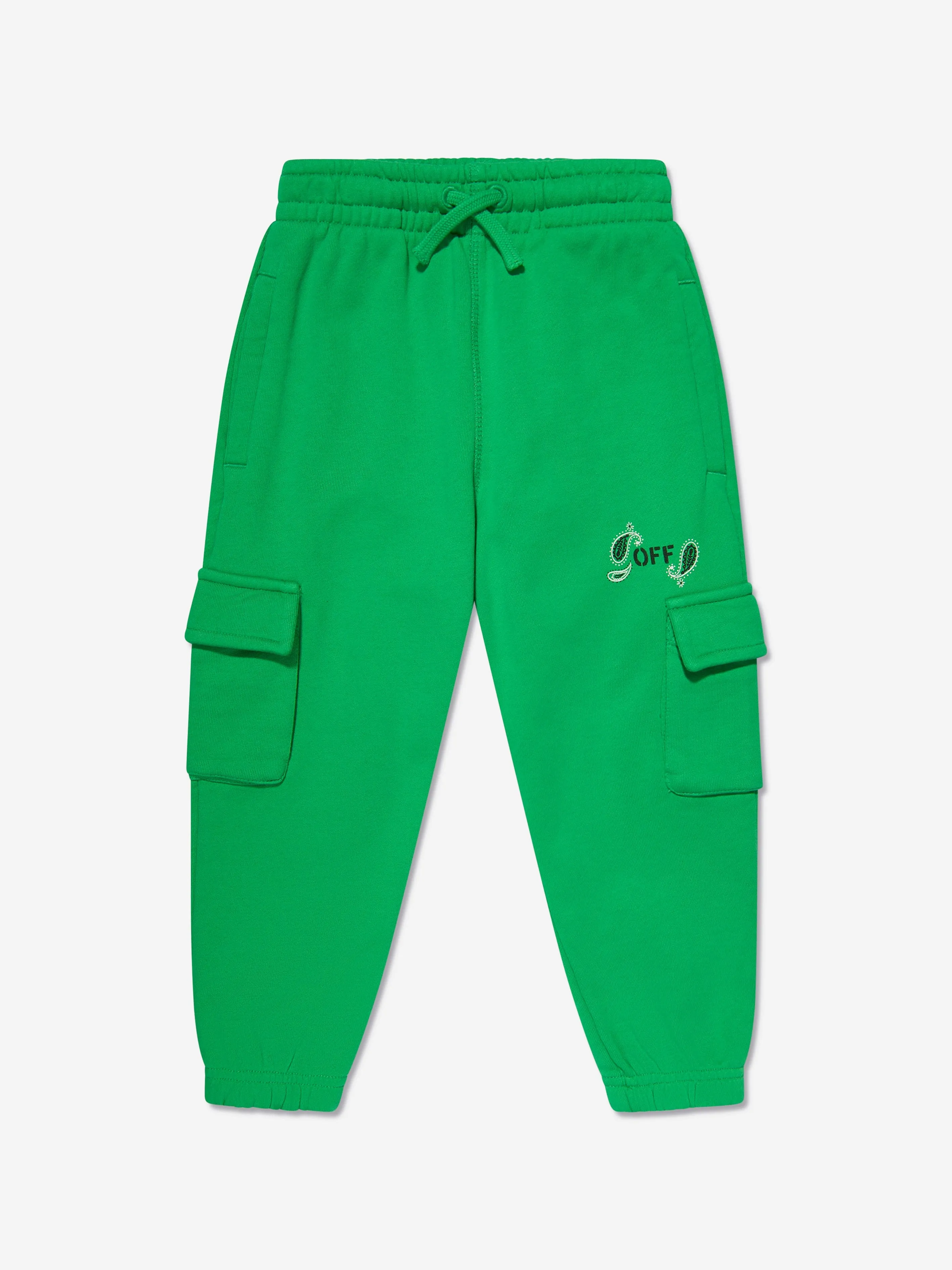 Off-White Kids Bandana Joggers in Green