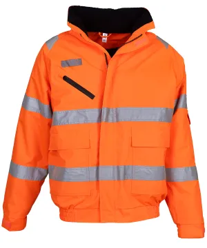 Orange - Hi-vis fontaine flight jacket (HVP209)