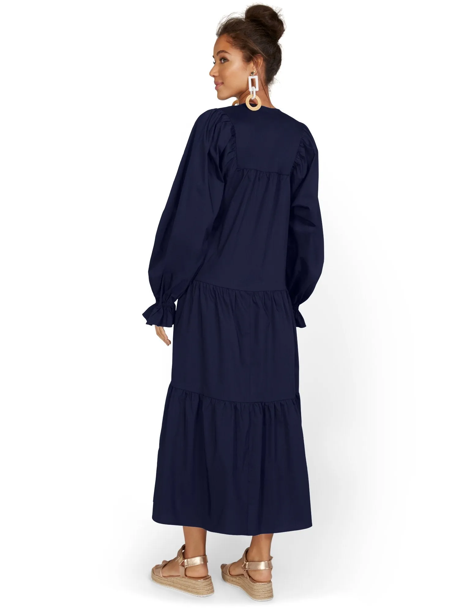 Poplin Maxi Dress