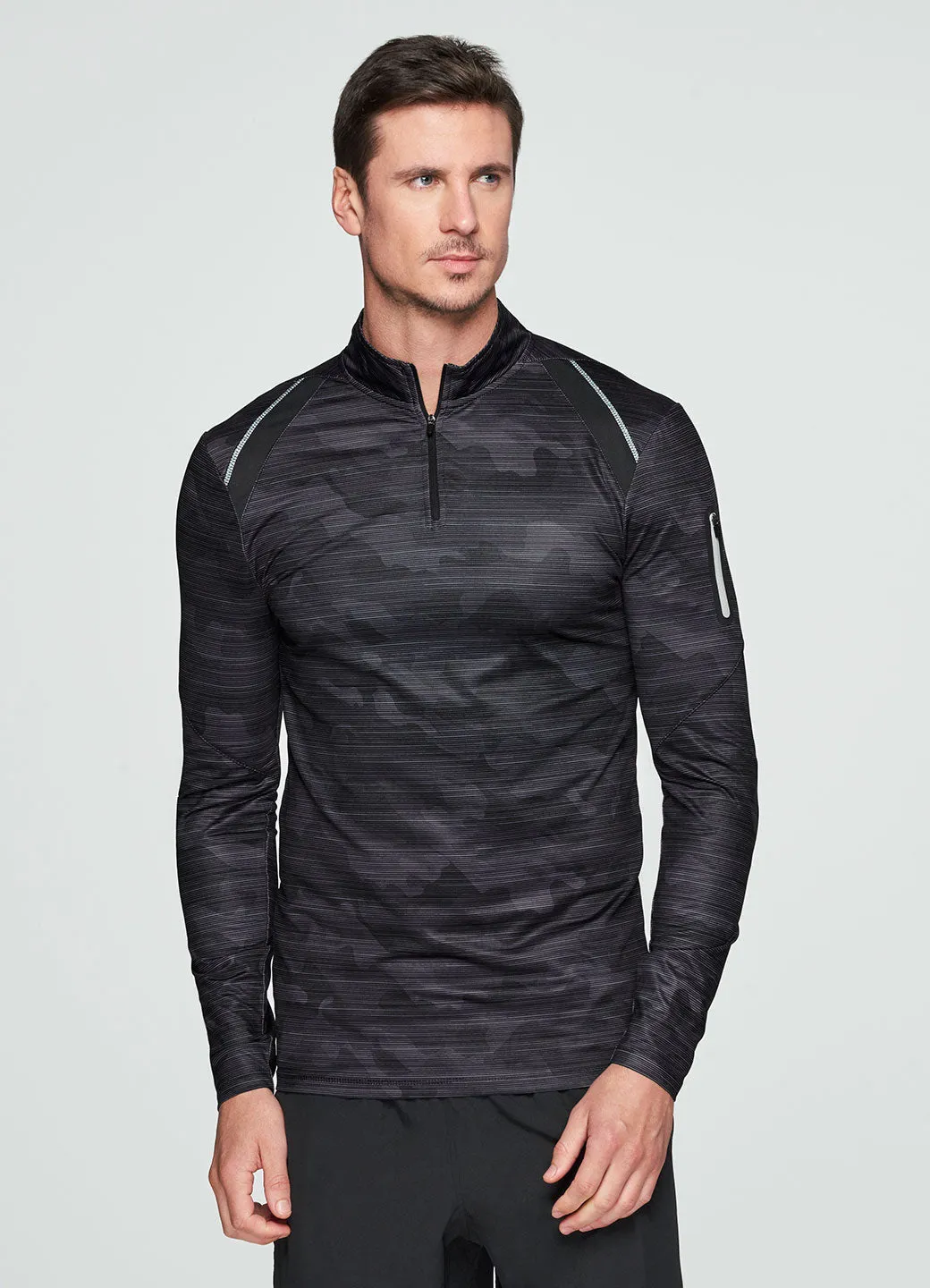 Prime Camo Compression 1/4 Zip Base Layer Tee