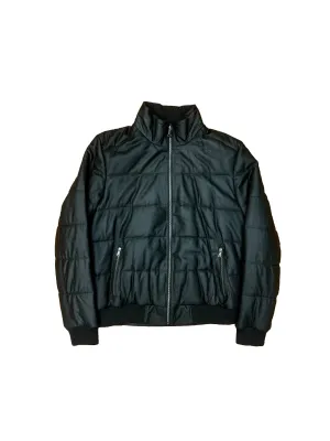 Quilted Leather Bomber