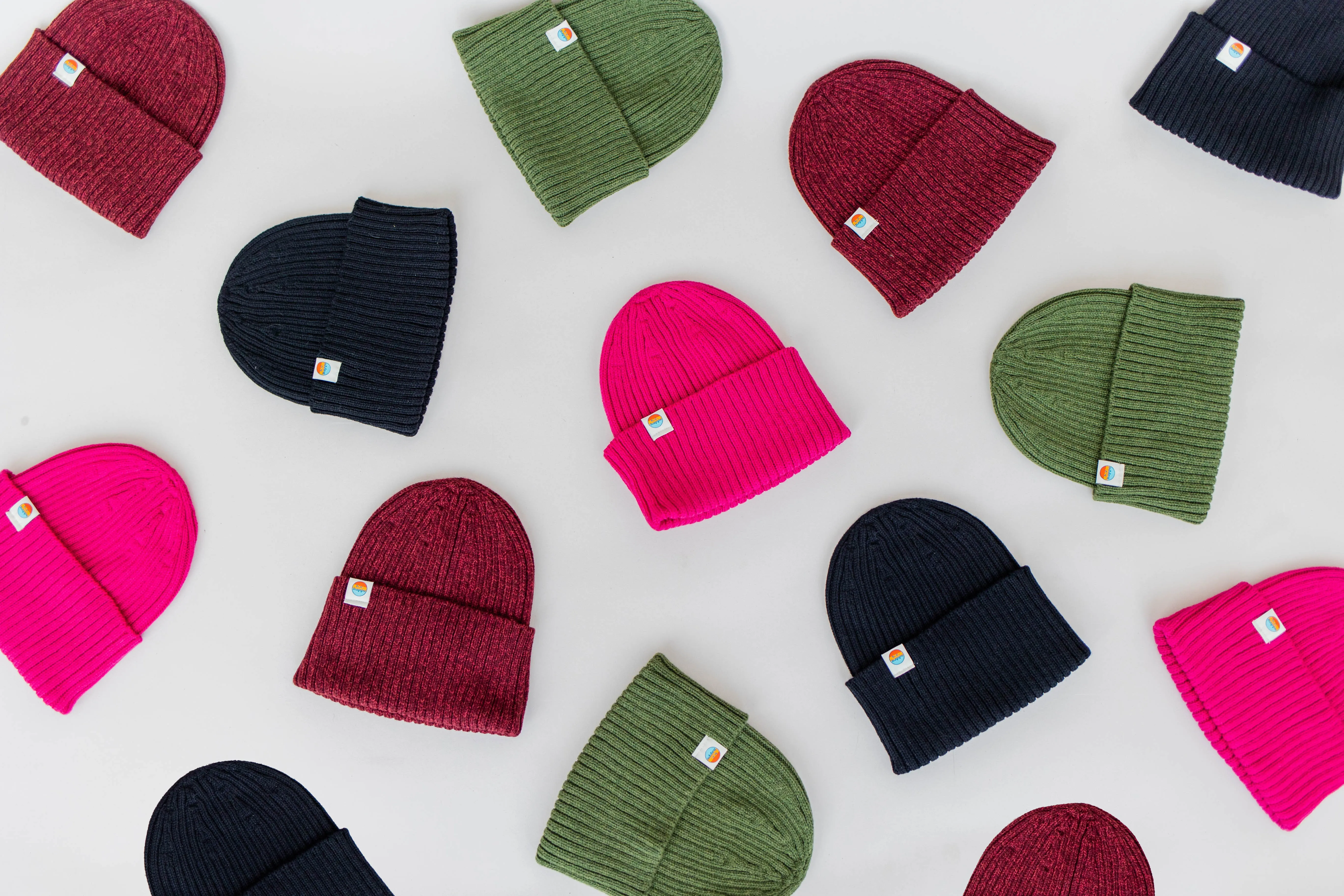 Ribbed Knit Beanie | Maroon