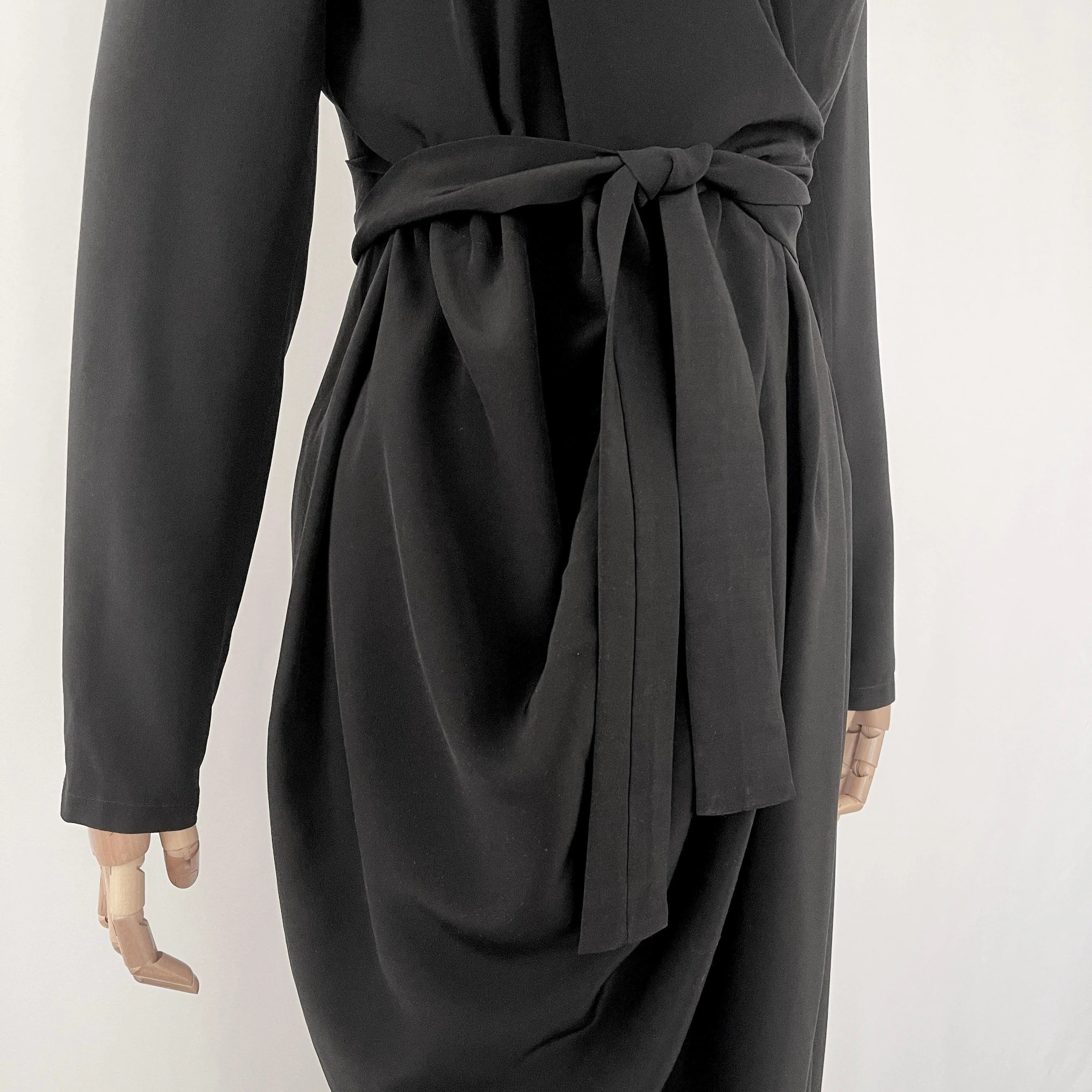 RICK OWENS Sisyphus Wrap Silk Dress