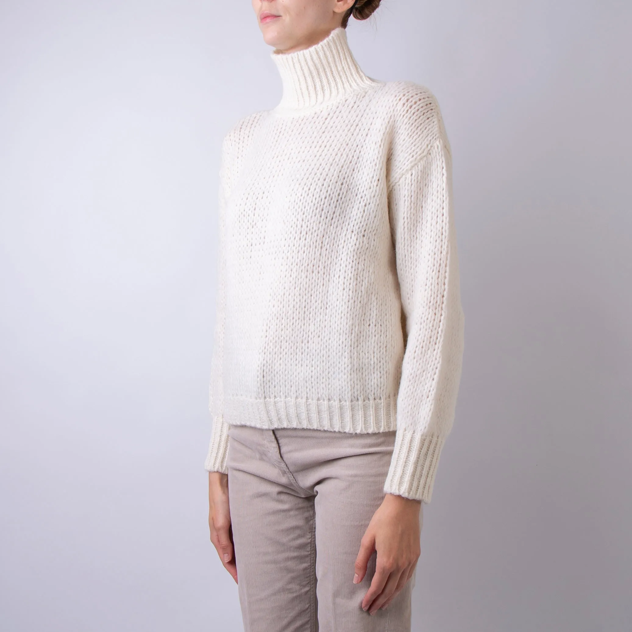 ROBERTO COLLINA SWEATER A47003 02 LIGHT BEIGE