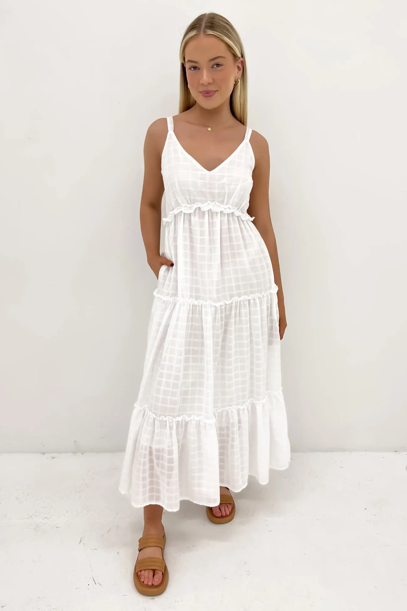 Ruby Maxi Dress White