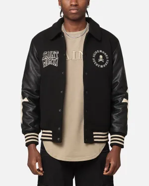 Saint Morta Ceremonies Varsity Jacket Black/Tan