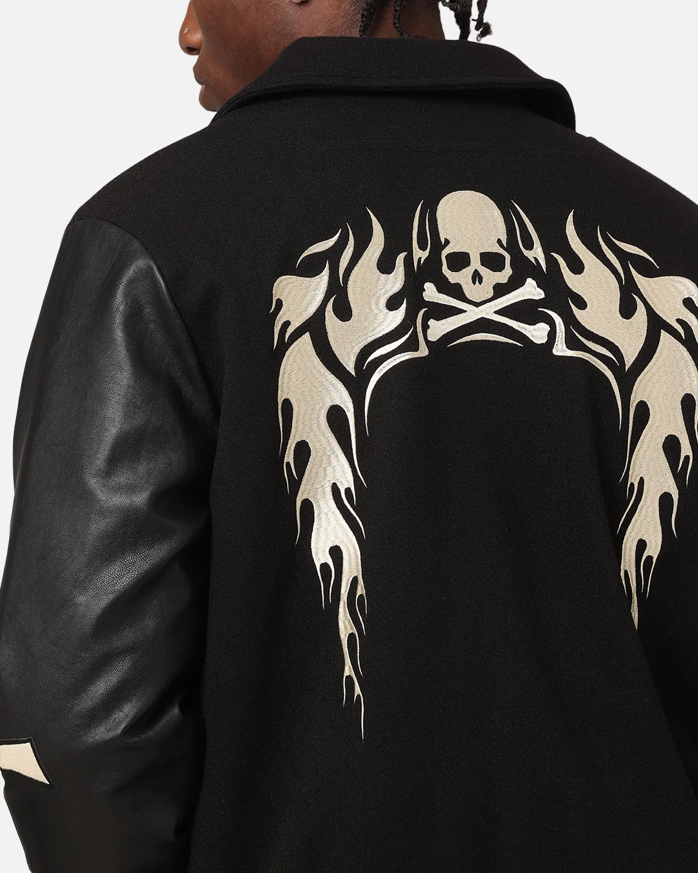 Saint Morta Ceremonies Varsity Jacket Black/Tan