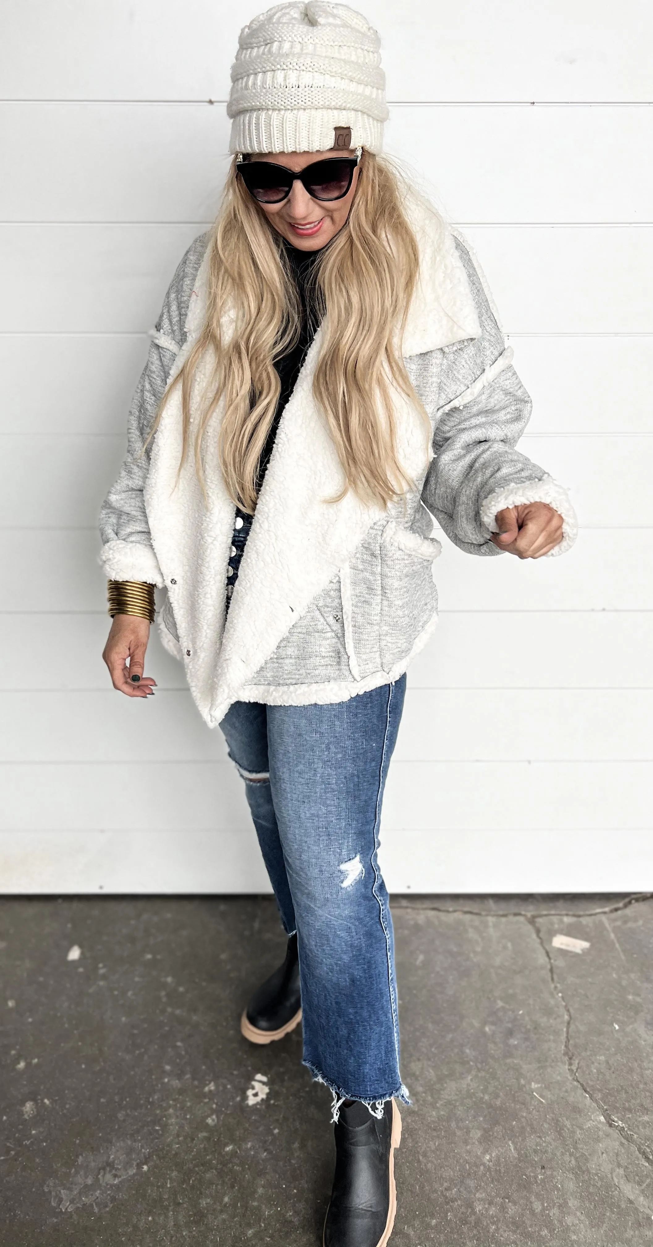 Sherpa & Textured Jacket