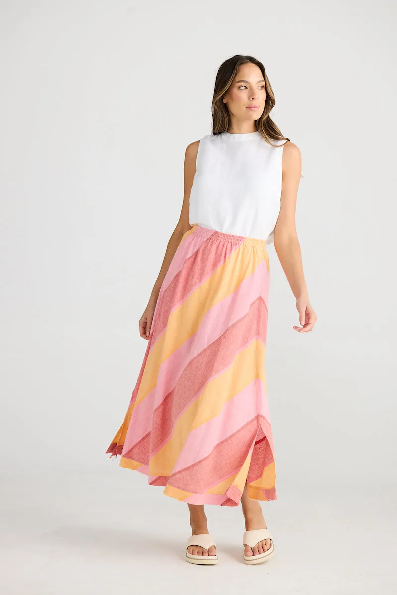 Sicily Skirt, Lisbon Stripe