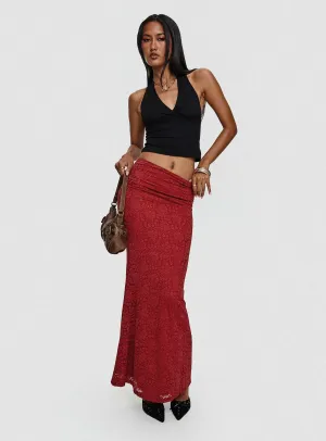 Silene Maxi Skirt Red