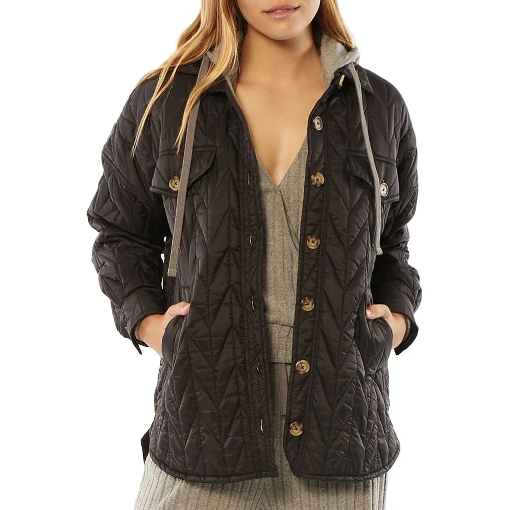 Sisstrevolution Women's Rory Woven Quilted Jacket