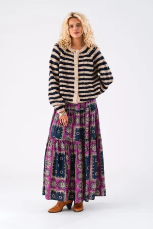 Skirt 24401 205 Sunset Maxi Skir Dark-Blue