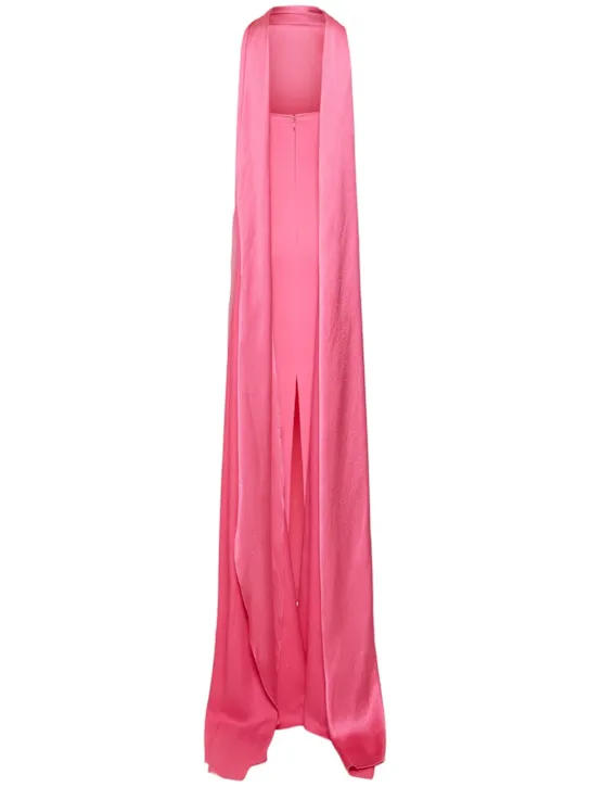 Solace London   Ophelia crepe &amp; satin maxi dress 