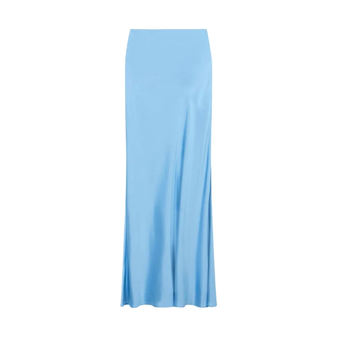 STAUD Voyage Skirt, French Blue