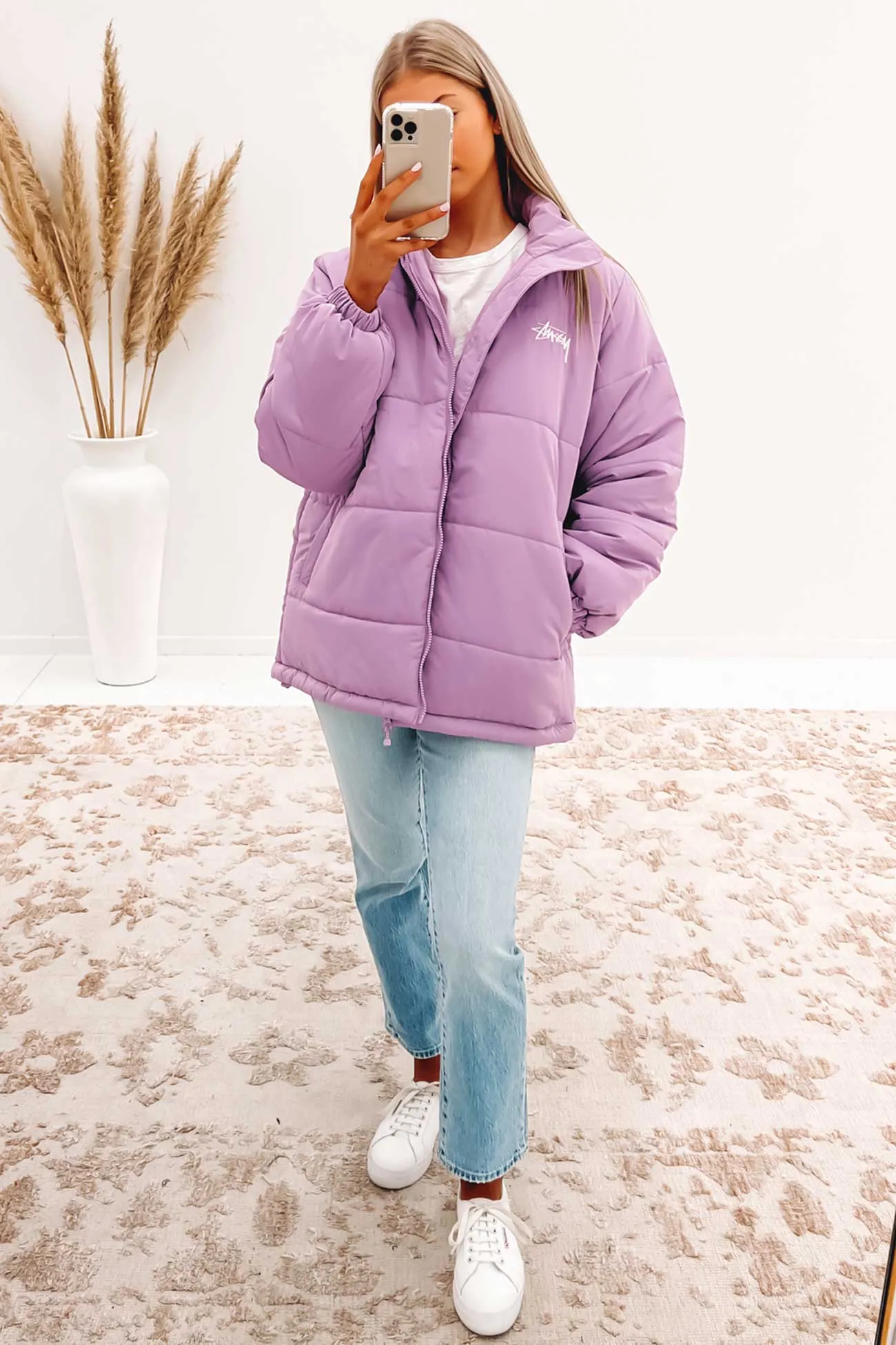 Stock Puffa Jacket Lavender