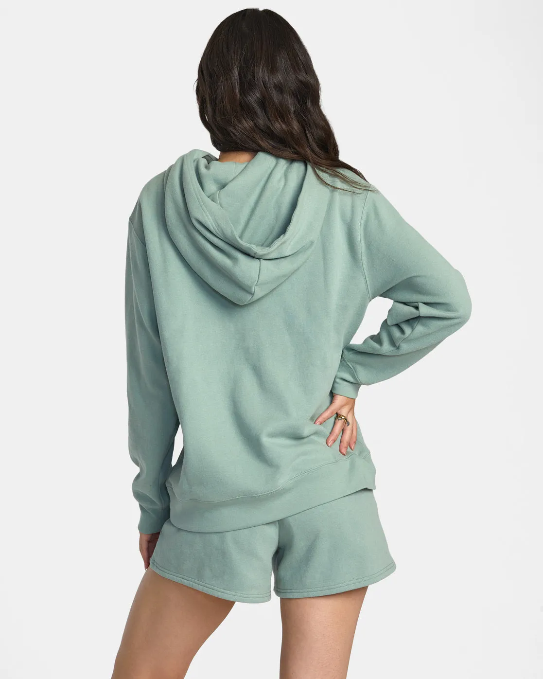 Sunday Hooded Base Layer Top - Sage