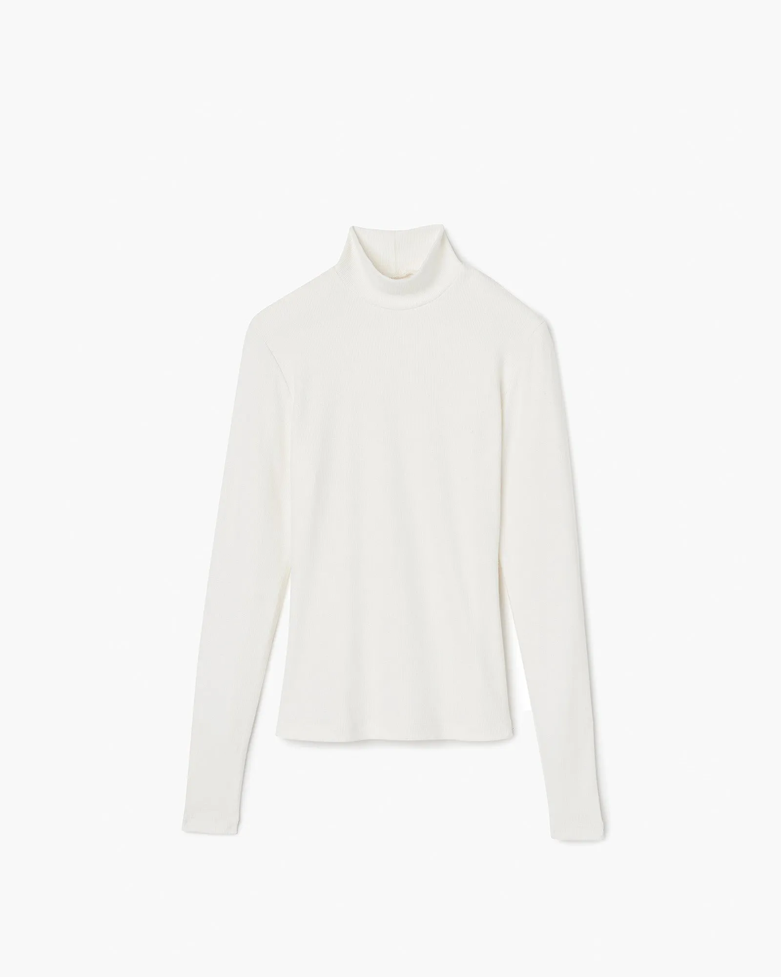 Super Rib Turtleneck - Ivory