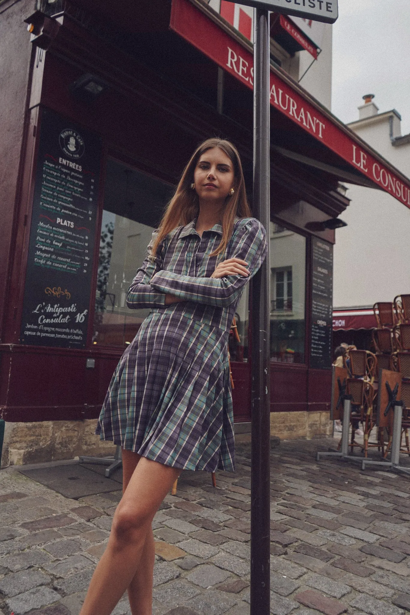 The Edith Dress - Galway Plaid