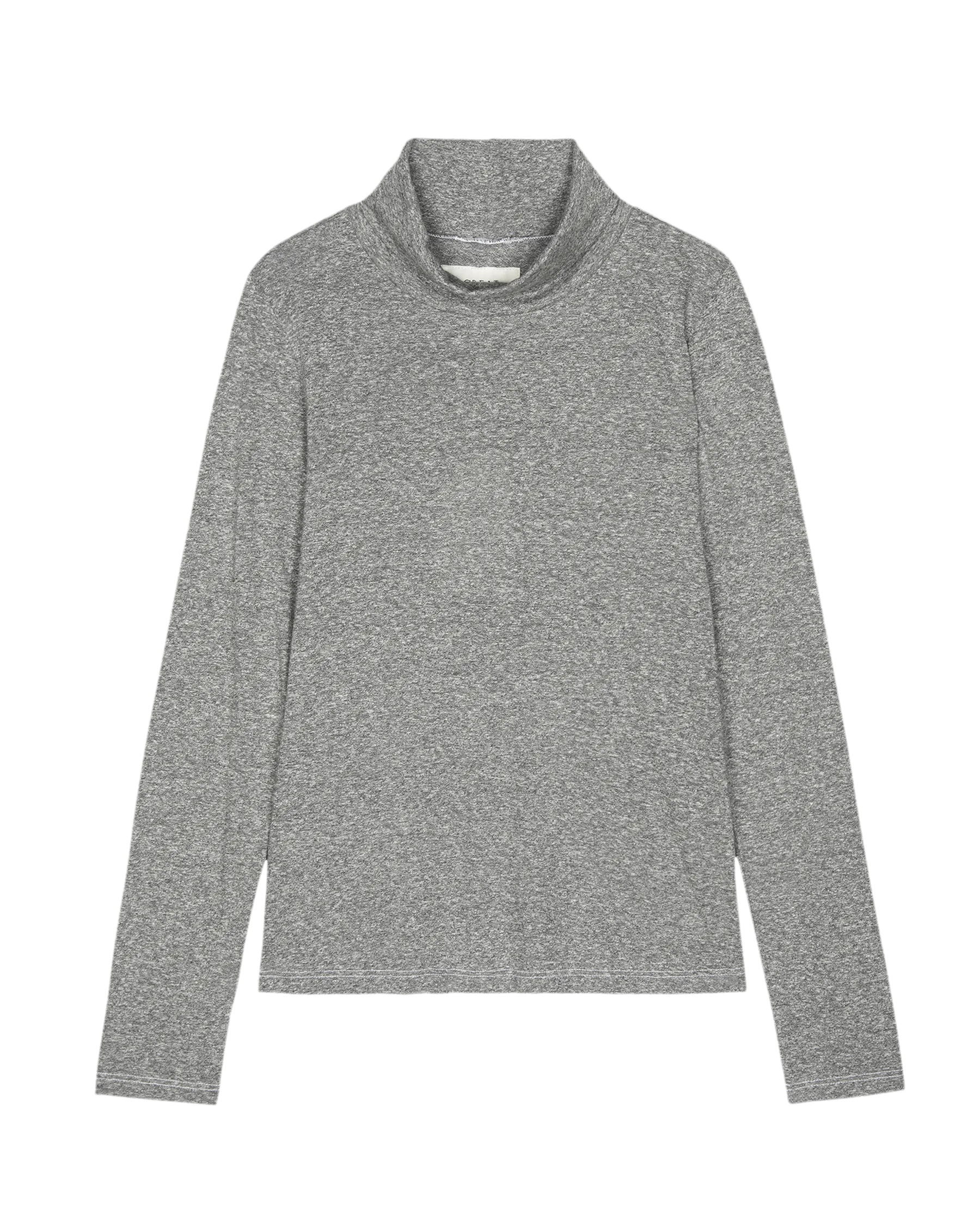 The Turtleneck. -- Heather Grey