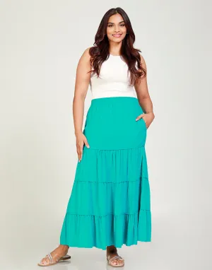 Tiered Maxi Skirt